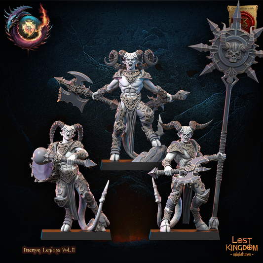 Daemonic Myrmidons Command Group | Daemon Legions | Lost Kingdom Miniatures