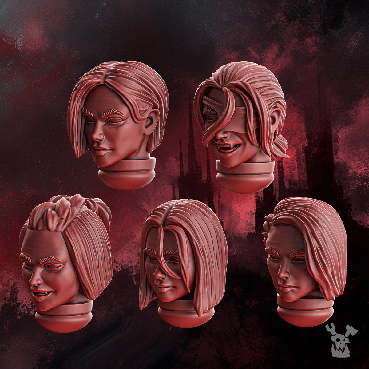 Bits - Female Heads | Crimson Wings | Dakka Dakka