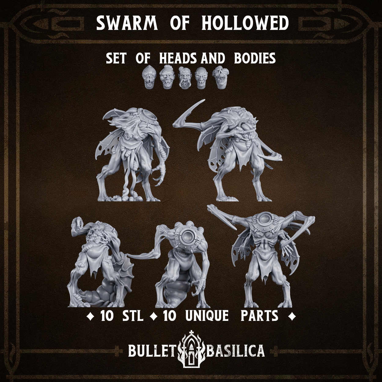 Swarm of Hollowed Body & Head | Temple of the Dead God |  Bullet Basilica