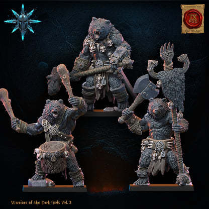 Werebears - Command Group | Warriors of the Dark Gods | Lost Kingdom Miniatures