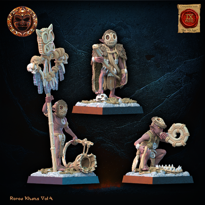 Yarablin Trapper Command Group | Roroa Khans | Lost Kingdom Miniatures