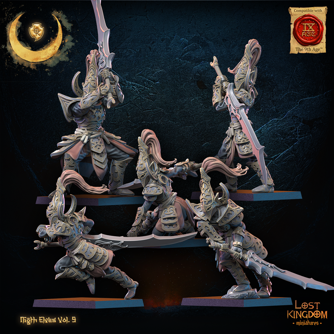 Tsurugi Regiment | Night Elves / Dark Elves | Lost Kingdom Miniatures