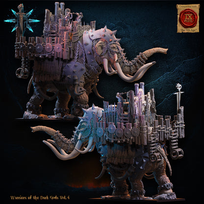 Wasteland War Mammoth | Warriors of the Dark Gods | Lost Kingdom Miniatures