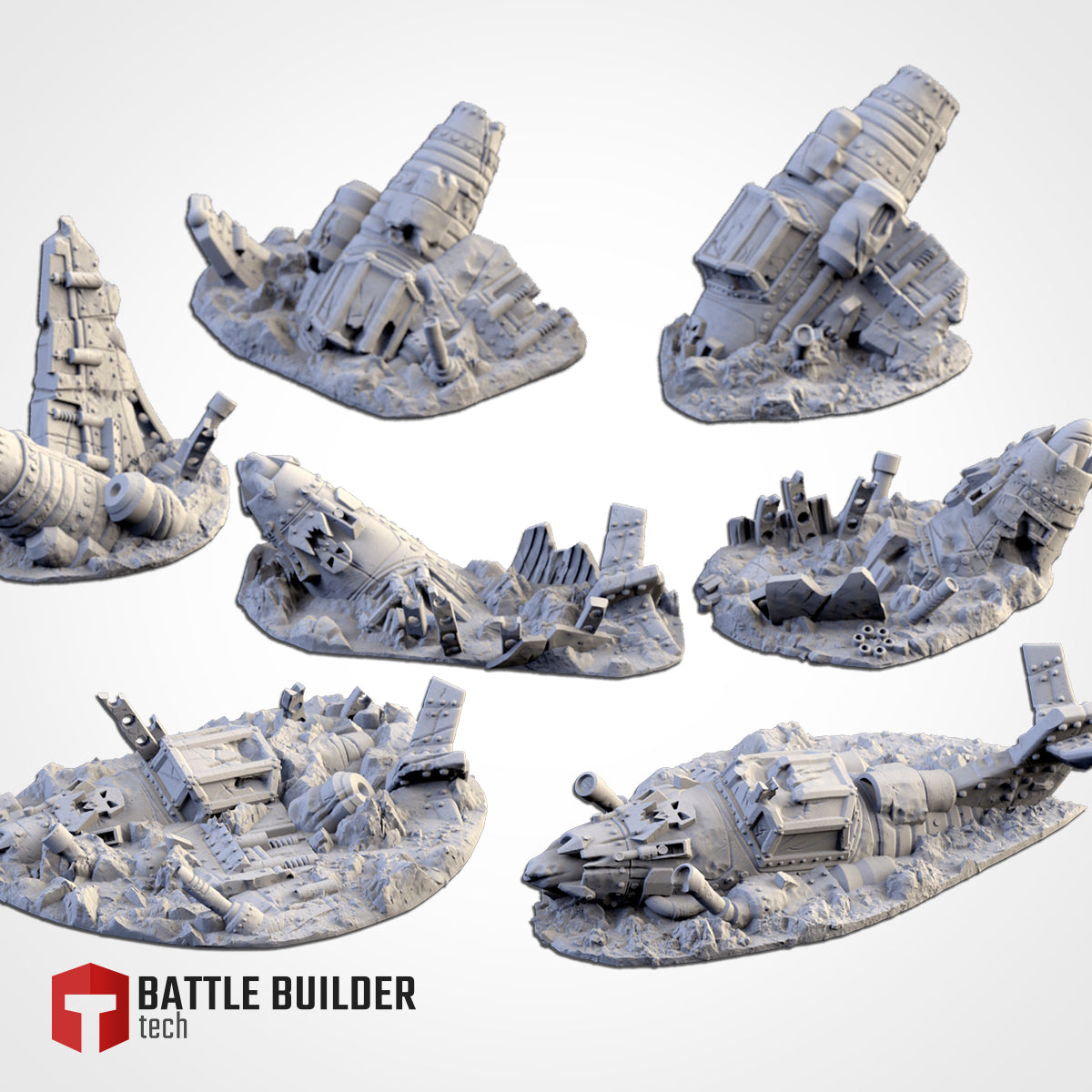 Crashed Orc Planes | Scatter Terrain | Txarli Factory