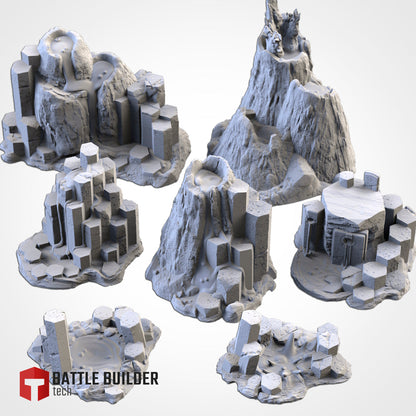 Basaltic Volcanoes | Scatter Terrain | Txarli Factory