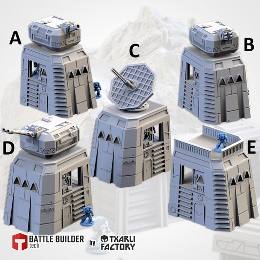 Modular Sci-Fi Turrets | Txarli Factory