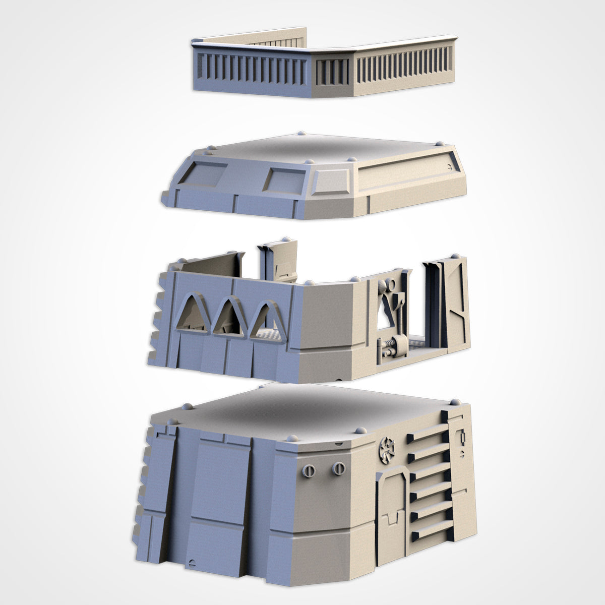 Modular Sci-Fi Turrets | Txarli Factory