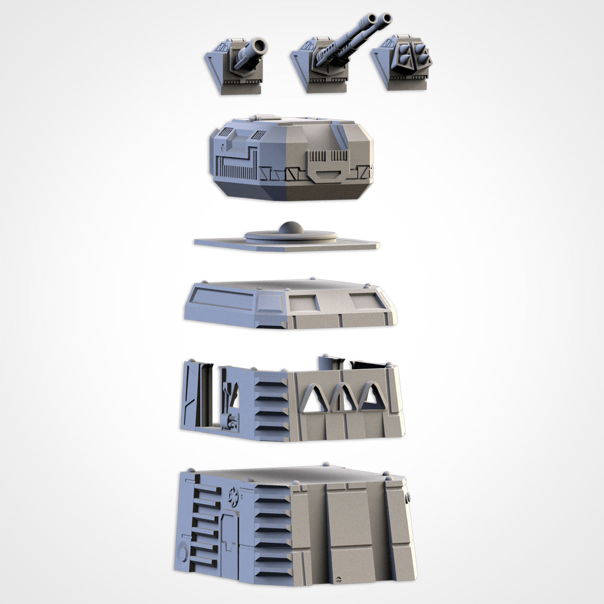 Modular Sci-Fi Turrets | Txarli Factory