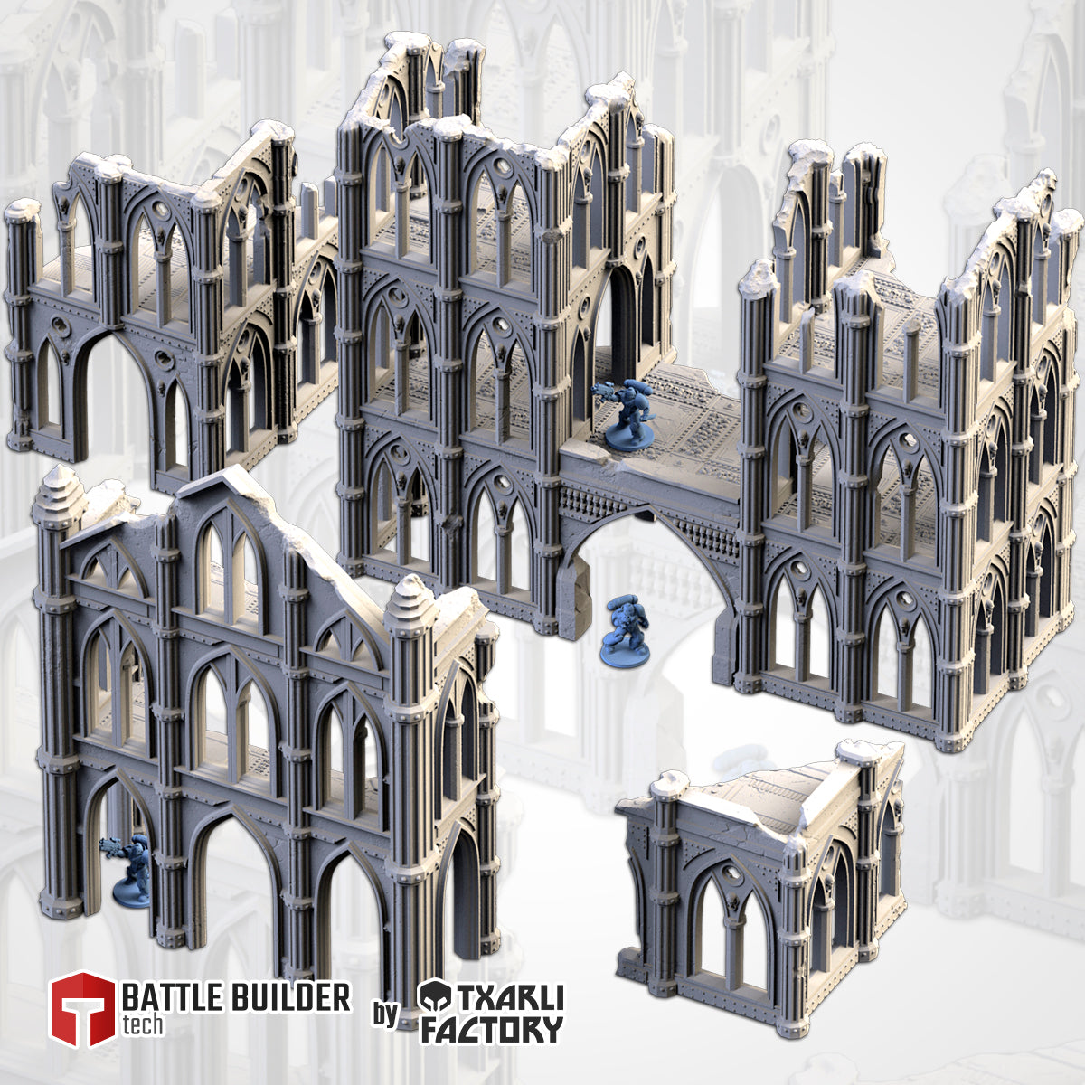 Cathedral Ruins - Set 2 | Scatter Terrain | Txarli Factory