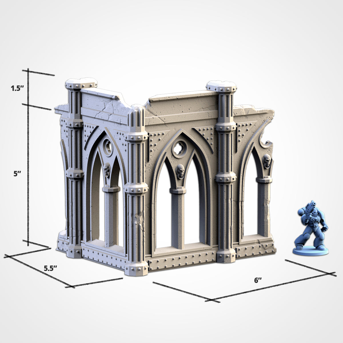 Cathedral Ruins - Set 2 | Scatter Terrain | Txarli Factory