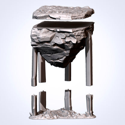 Floating Rocks with Waterfalls | Scatter Terrain | Txarli Factory