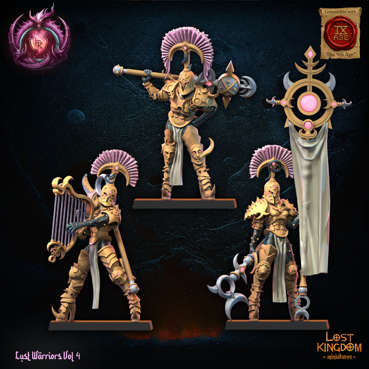 Lust Chosen Command Group | Sons of Depravation | Lost Kingdom Miniatures