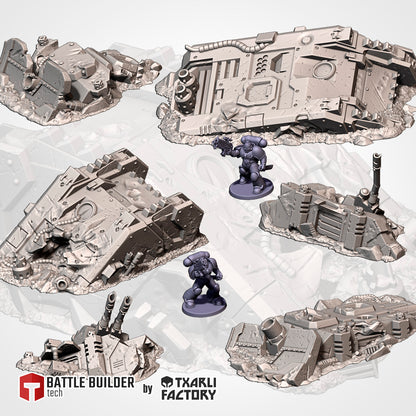 Crashed Tanks | Scatter Terrain | Txarli Factory