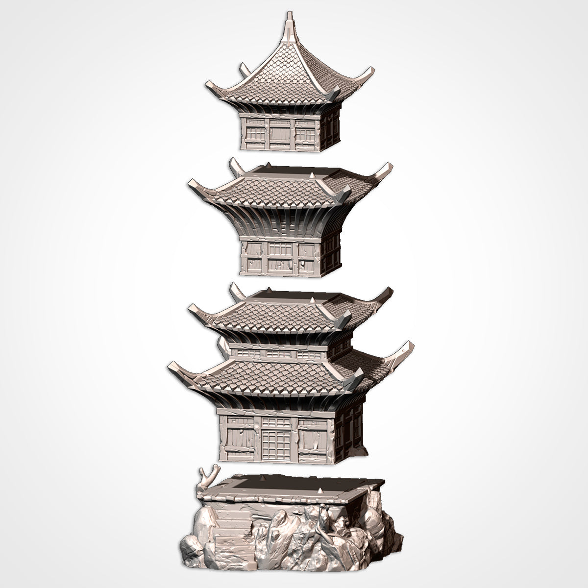 Oriental Buildings Terrain Set