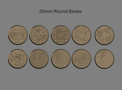 Bits - Araby Bases | Tales of the Desert Clans | Round Bases | The Printing Goes Ever On
