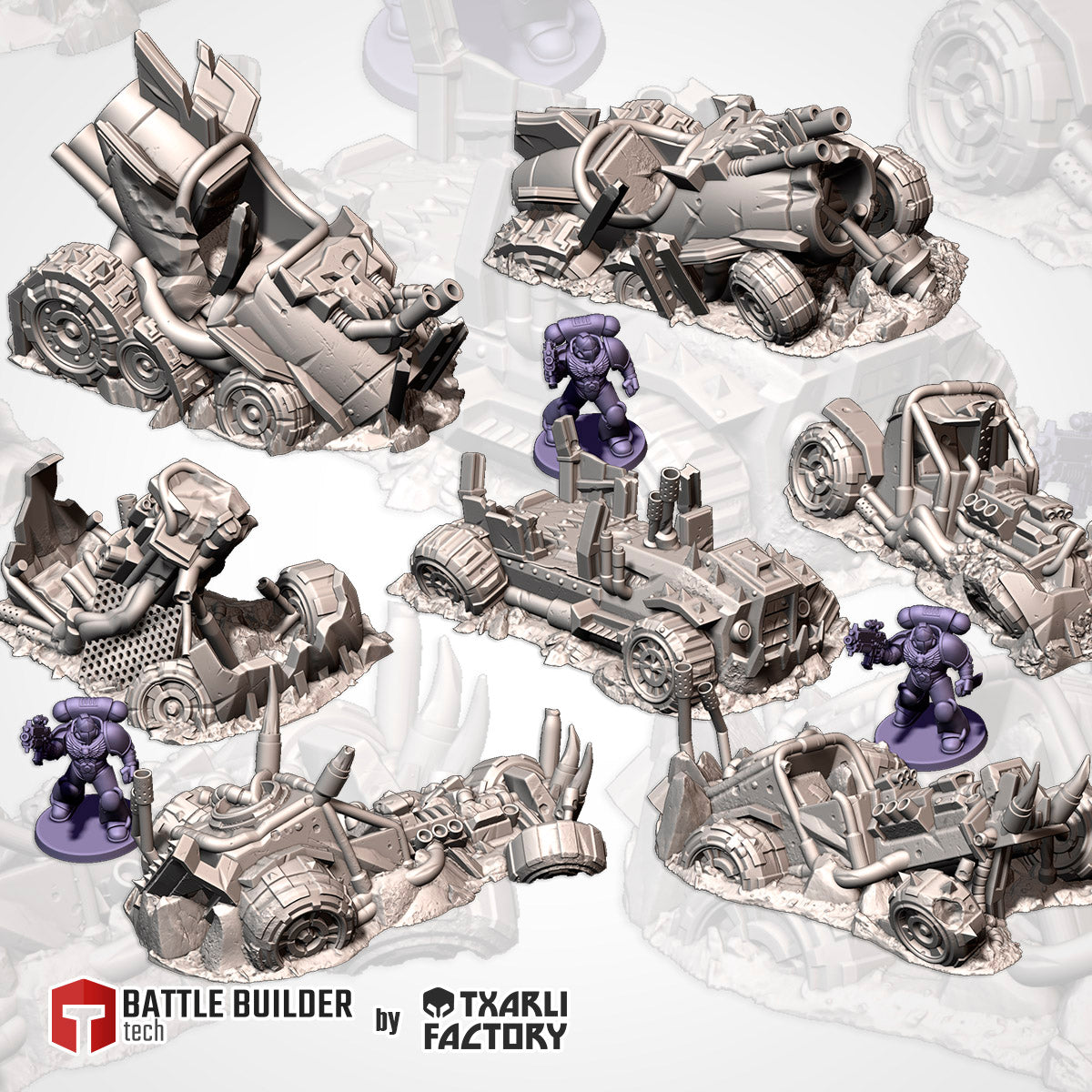 Destroyed Orc Buggies