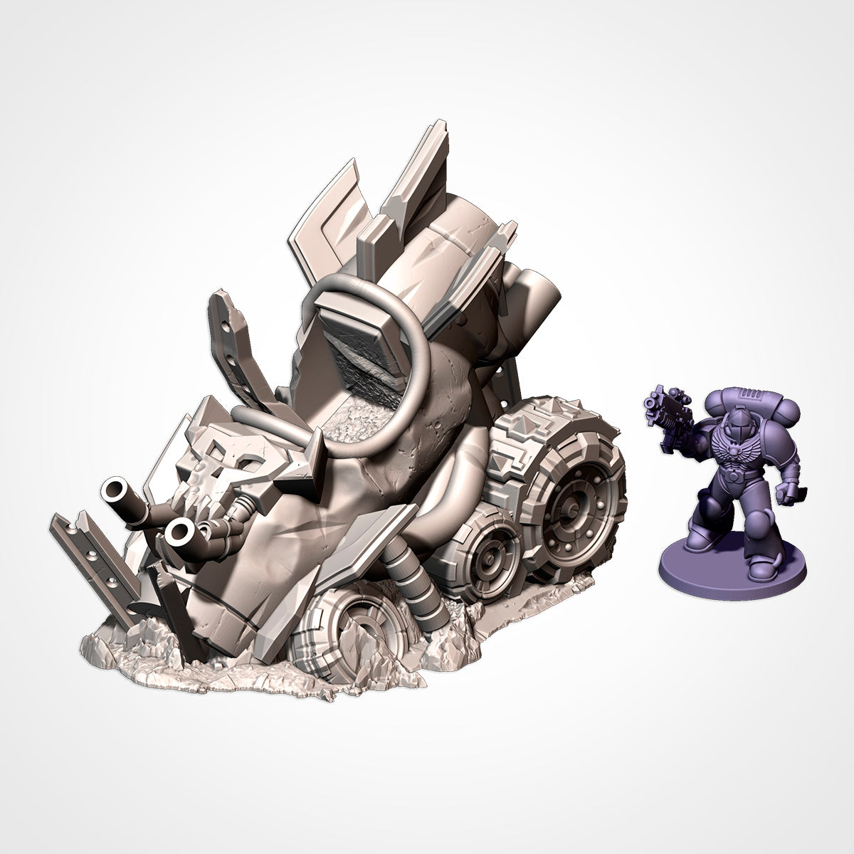 Destroyed Orc Buggies