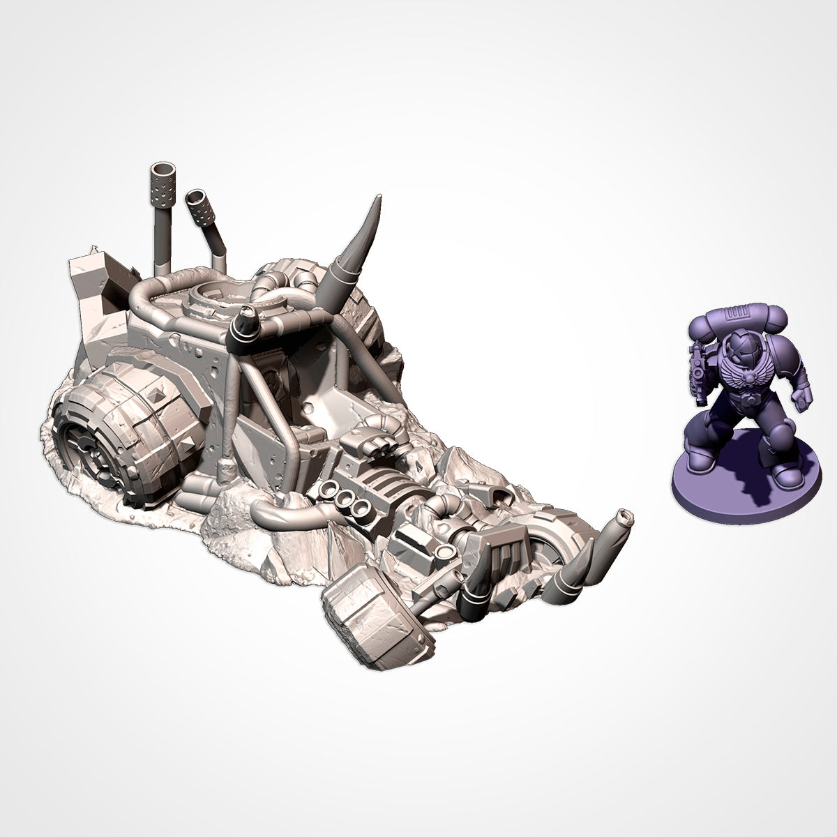 Destroyed Orc Buggies