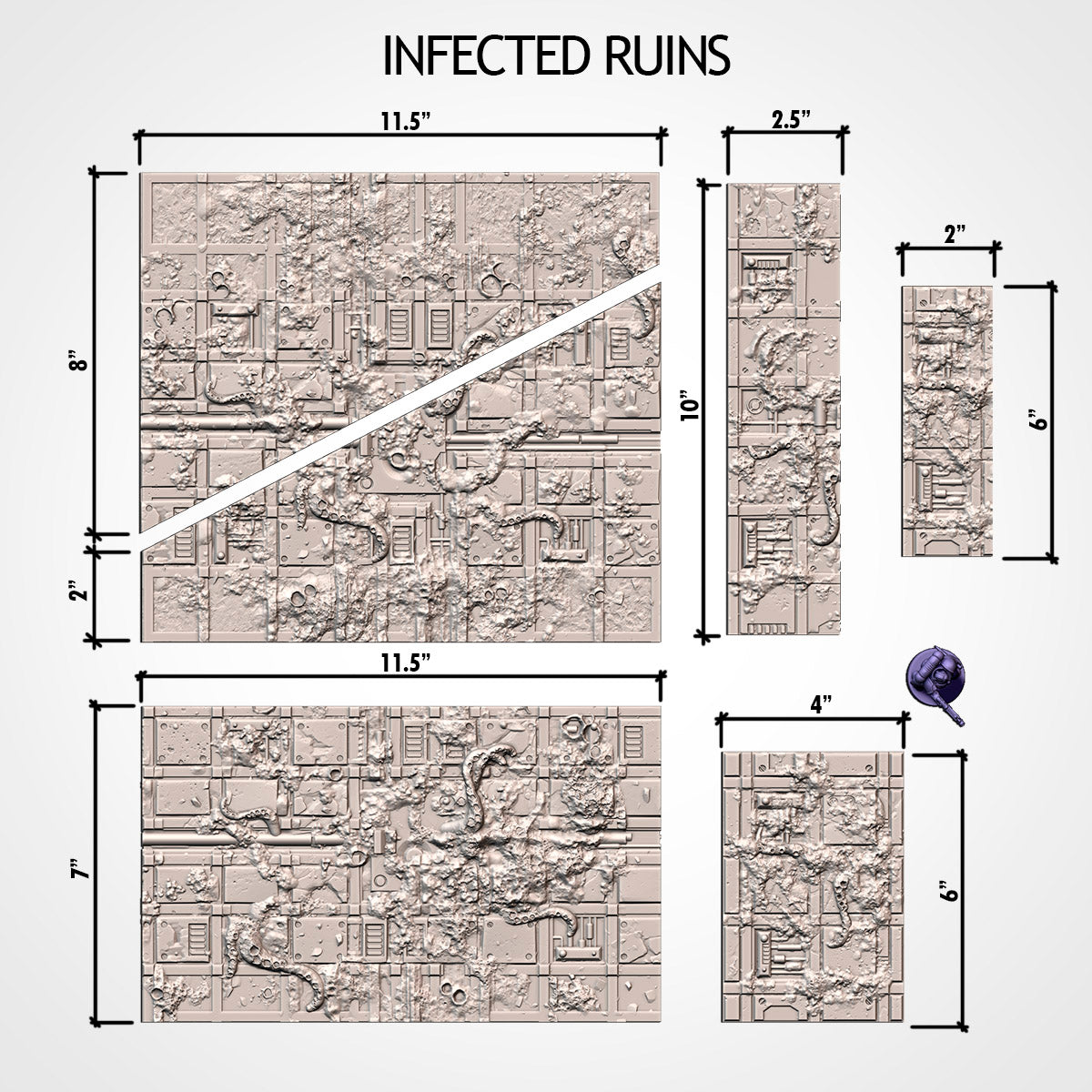 11th Edition Terrain Templates