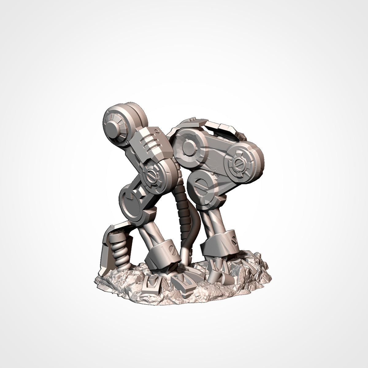 Walker 2: alternate angle, walker legs and hip joints left standing (Txarli Factory render).