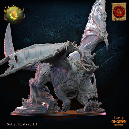 Freida, Oozing Eye, on Gooey Dragon | Rotten Hosts | Lost Kingdom Miniatures