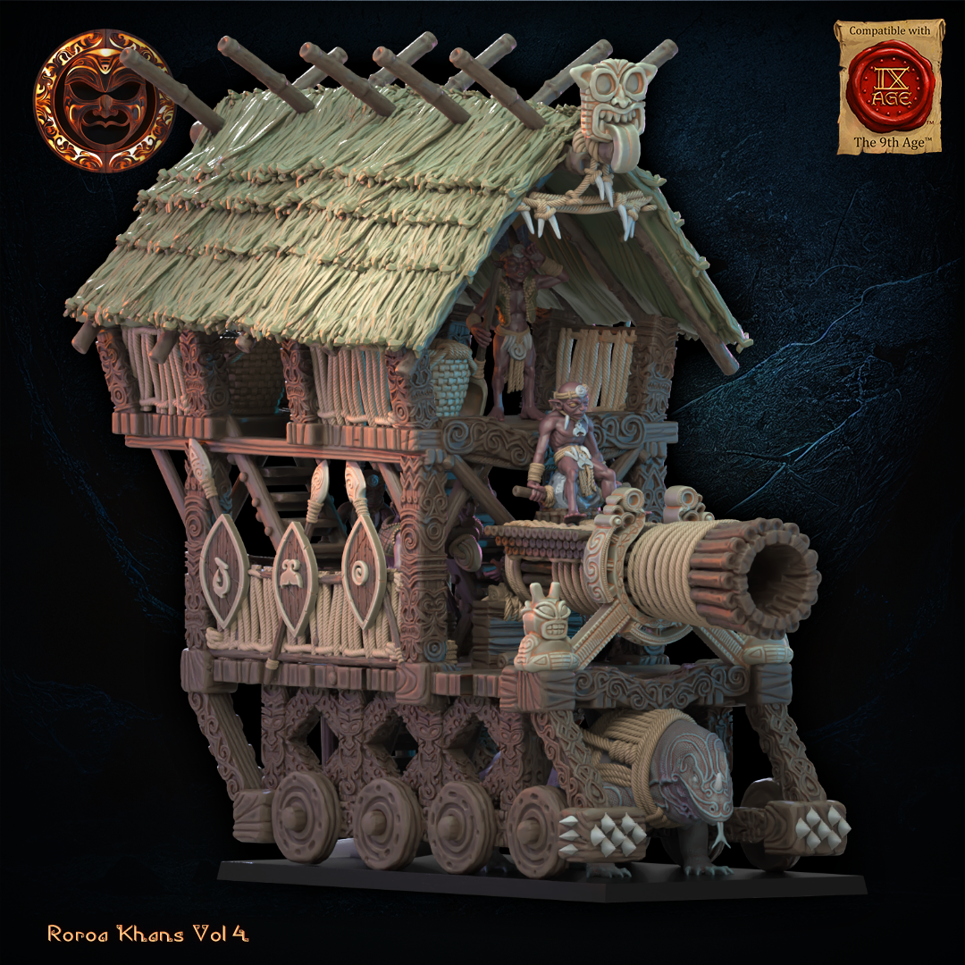Yarablin Cannon Tower | Roroa Khans | Lost Kingdom Miniatures
