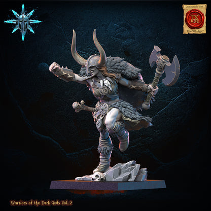 Female Barbarian Chief | Warriors of the Dark Gods | Lost Kingdom Miniatures