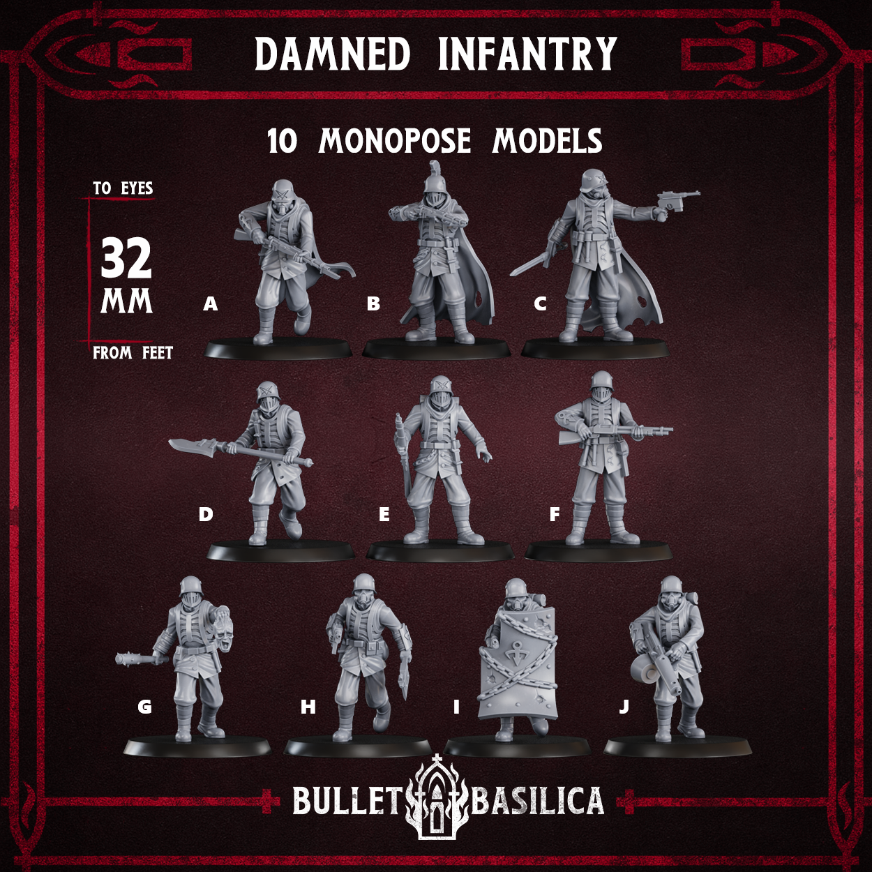 Damned Infantry Squad | Disciple of Tet’o | Bullet Basilica