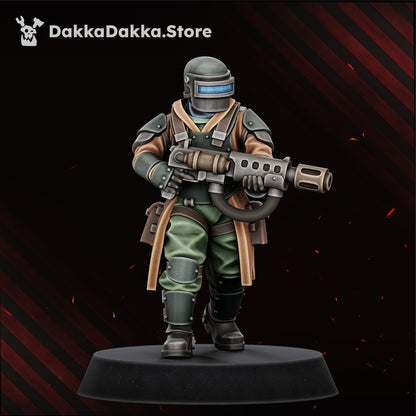 Alcat Rats Heavy Infantry painted trooper charging