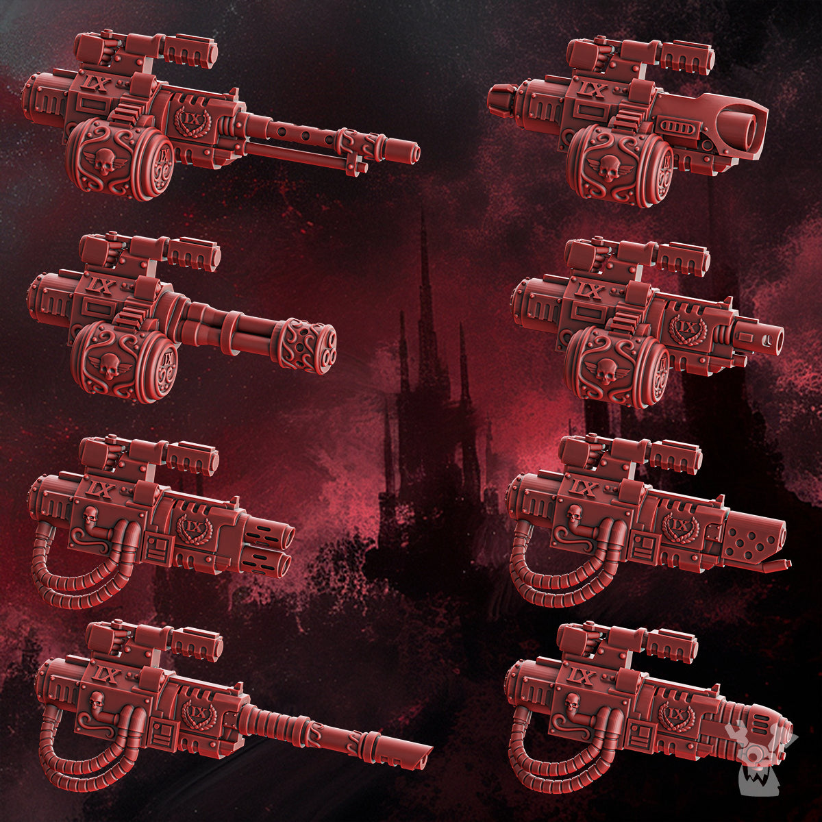 Bits - Ancient Era Heavy Weapons Pack | Crimson Wings | Dakka Dakka