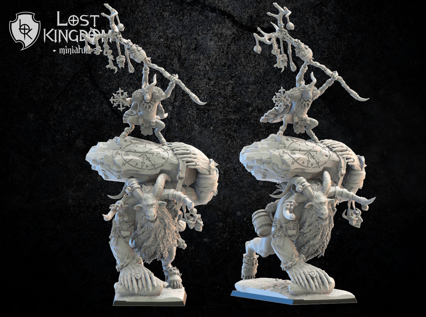 Ojancano and Cuegle | Beastmen | Lost Kingdom Miniatures