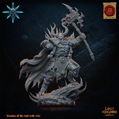 Dark Prince, three-quarter view from the right, Lost Kingdom Miniatures render
