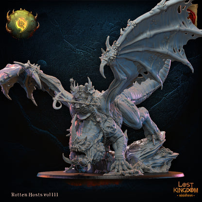 Freida, Oozing Eye, on Gooey Dragon | Rotten Hosts | Lost Kingdom Miniatures