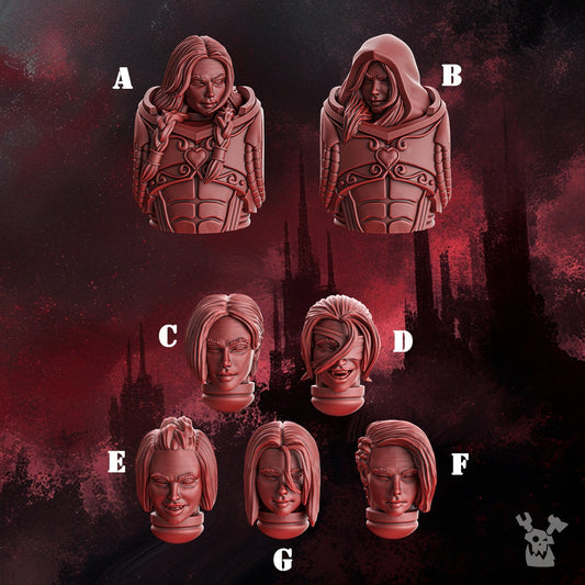Bits - Female Heads | Crimson Wings | Dakka Dakka