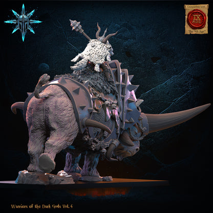 Wasteland Wooly Trihorn | Warriors of the Dark Gods | Lost Kingdom Miniatures