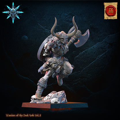 Female Barbarian Chief | Warriors of the Dark Gods | Lost Kingdom Miniatures
