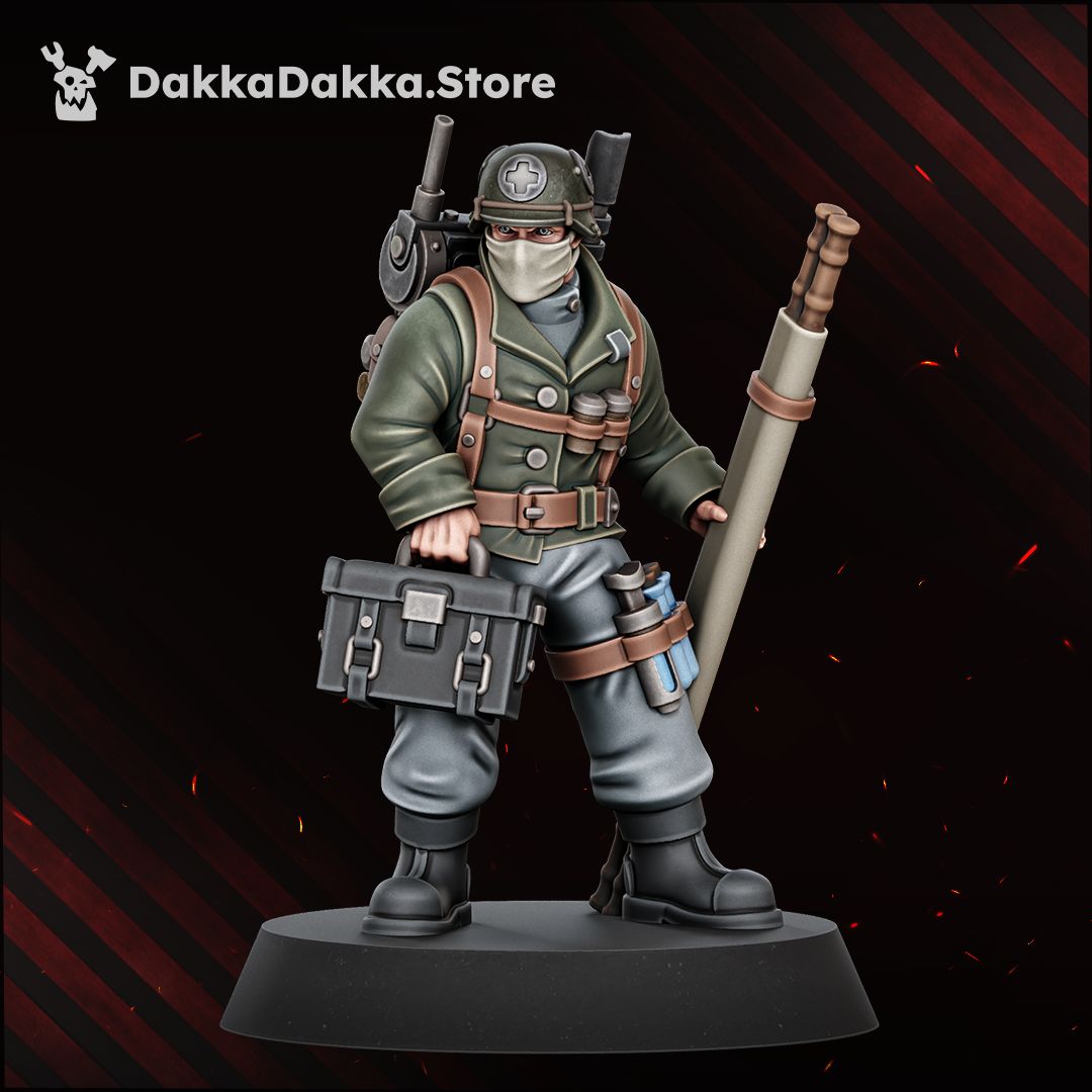 Doomsday Veterans Brigade painted trooper with equipment case