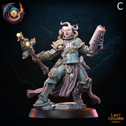 Chaos Magus on Demon Disk | Several Model Variants | Transfiguration Forces | Lost Kingdom Miniatures | Kings of War | Tabletop