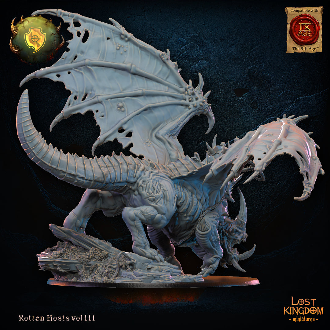 Freida, Oozing Eye, on Gooey Dragon | Rotten Hosts | Lost Kingdom Miniatures