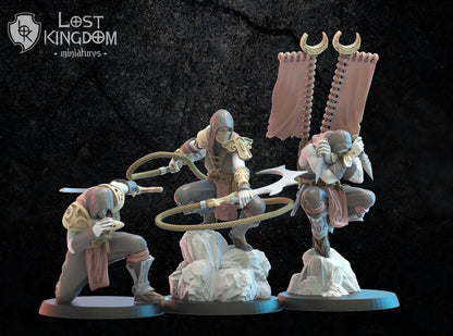 Dākumūn Shinobi Command Group | Night Elves / Dark Elves | Lost Kingdom Miniatures | Tabletop Gaming | Pathfinder