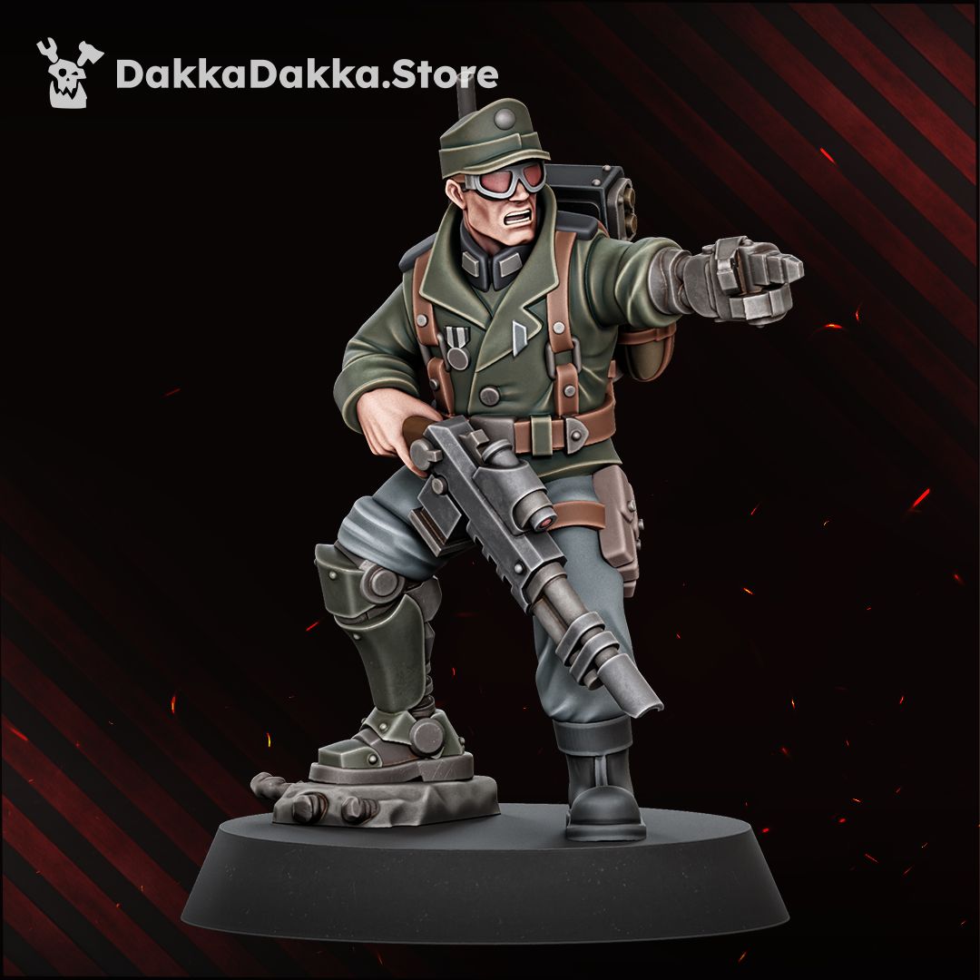 Doomsday Veterans Brigade painted trooper kneeling