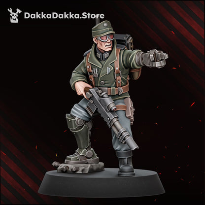 Doomsday Veterans Brigade painted trooper kneeling
