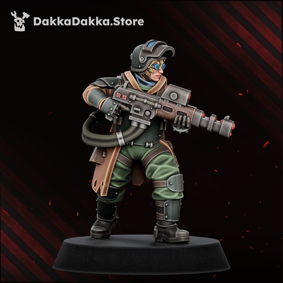 Alcat Rats Heavy Infantry painted trooper standing