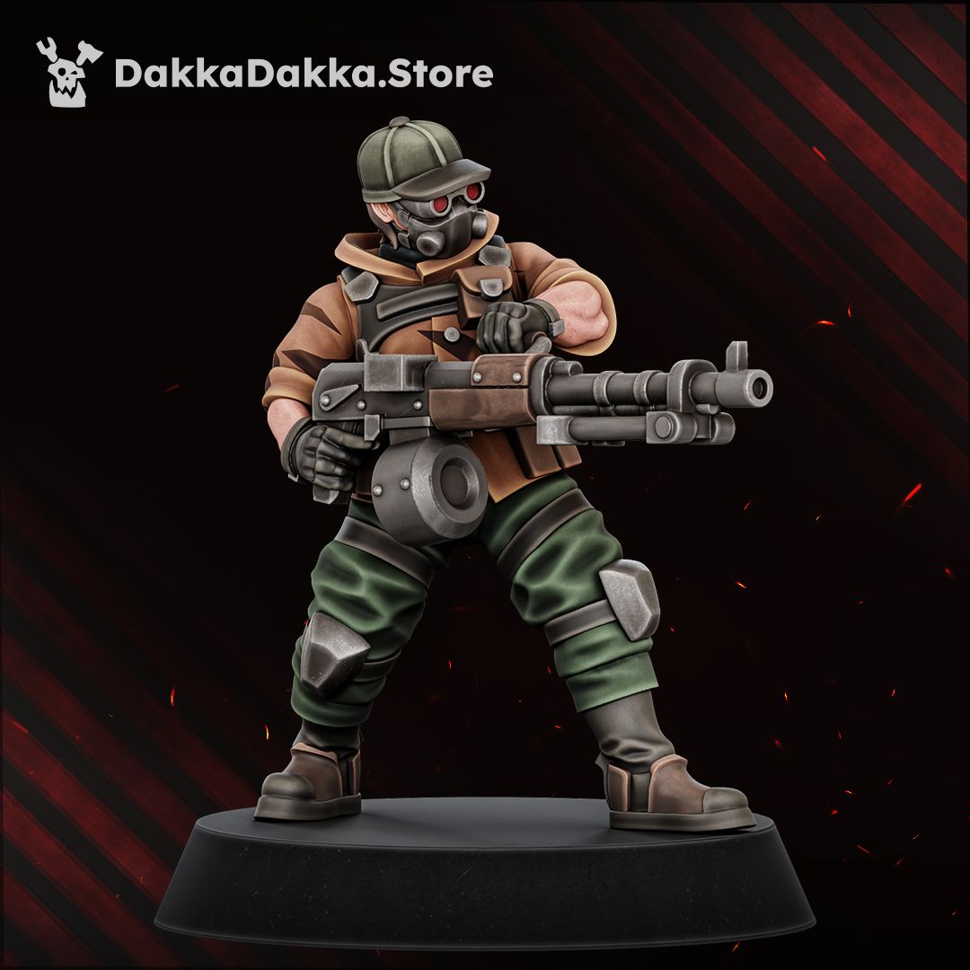 Alcat Rats Veterans Brigade painted trooper pointing