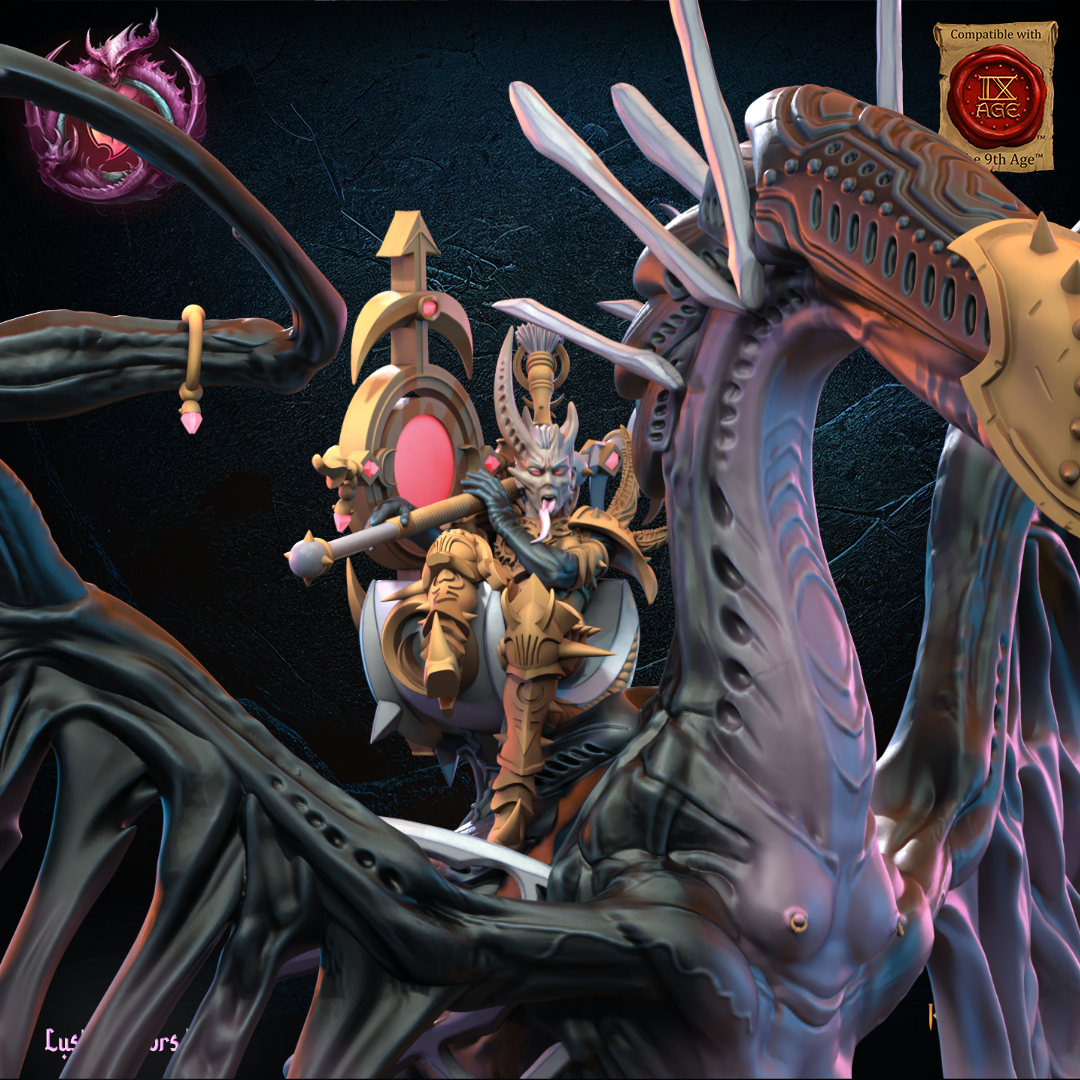 Skye - Lust Chosen on Depraved Dragon | Sons of Depravation | Lost Kingdom Miniatures