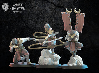 Dākumūn Shinobi Command Group | Night Elves / Dark Elves | Lost Kingdom Miniatures | Tabletop Gaming | Pathfinder