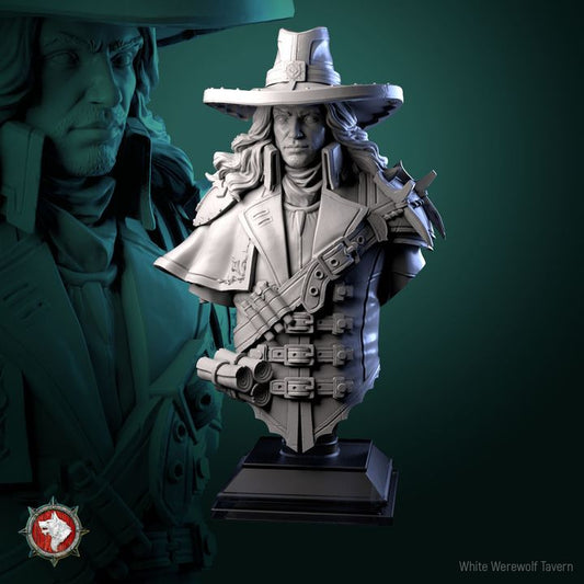 Vampire Hunter Gabriel - Bust | White Werewolf Tavern