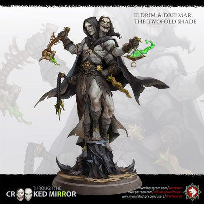 Eldrim & Drelmar, The Twofold Shade - Bust | Through the Crooked Mirror | White Werewolf Tavern
