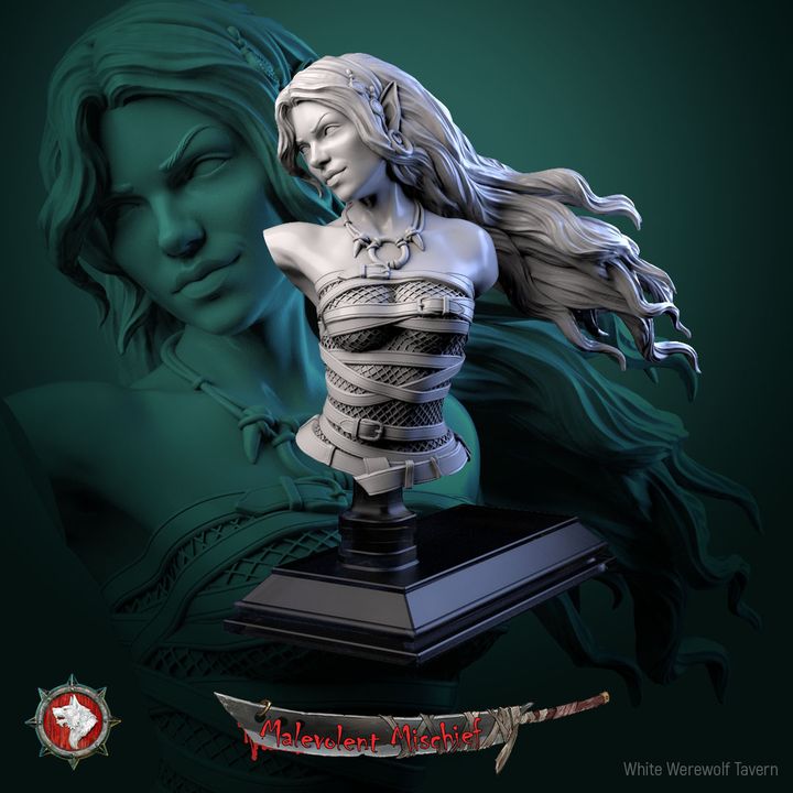 Alberta the Soulflayer - Bust | Malevolent Mischief | White Werewolf Tavern
