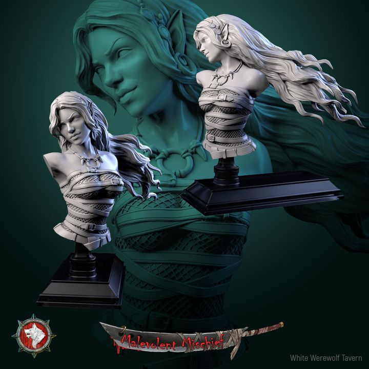 Alberta the Soulflayer - Bust | Malevolent Mischief | White Werewolf Tavern